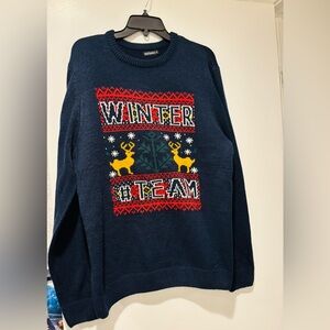 INEXTENSO Men’s Navy Blue Winter Team Sweater, XL